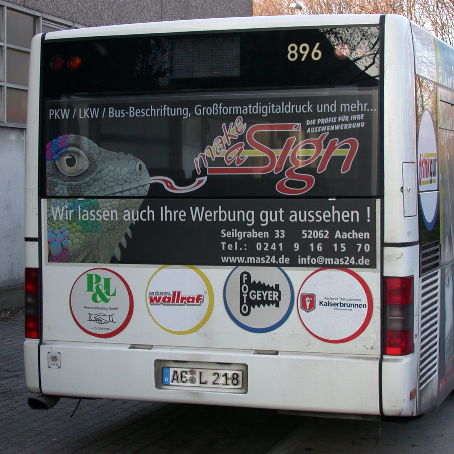 Make a Sign Bus-Folierung
